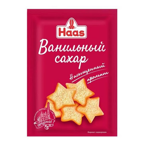 Haas сахар ванильный, 8 гр